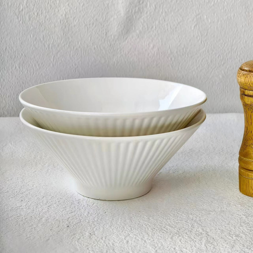 7 Inch Ceramic Ramen Bowl, Japanese Style Donburi Noodle Bowl, Underglaze Color Soup Bowl, Large Capacity Pasta Bowl for Home Dining
